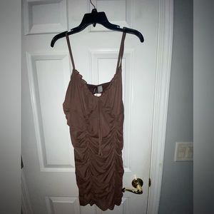 H&M brown dress